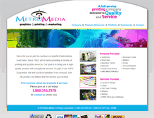 Tablet Screenshot of metromediaprinting.com